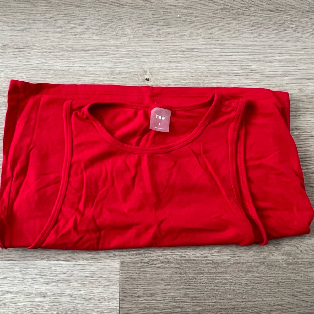 Aritzia Tna Red Tank Top Dress